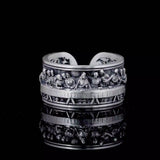 The Last Supper 925K Sterling Silver Open End Adjustable Ring