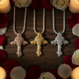 Rose Cross 3 - Rose Petals Candlelight