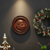 Santa Claus - Dark Grey Wall Pine Wreath