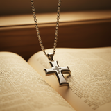 Silver Cross - Bible