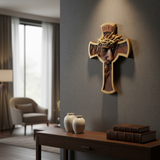 Thorn Crown Cross on Wall 10