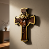 Thorn Crown Cross on Wall 8