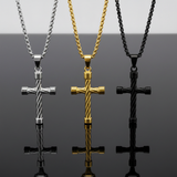 Three Cross - Black Acrylic Reflective
