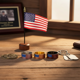 US Flag Ring - Veteran Desk
