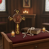 Virgin Mary Cross - Bible Rosary Prayer
