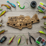 Wood Rod Holder - Flat Lay