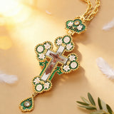 Orthodox Sacred Jesus Crucifix: A Rich Tapestry of Faith - side view