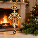 Orthodox Sacred Jesus Crucifix: A Rich Tapestry of Faith - size and finish detail