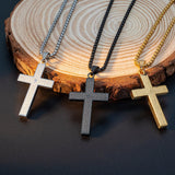 Stainless Steel Lord's Prayer Cross Necklace - BGCOPPER