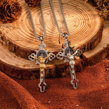 St. Benedict Exorcism Cross Necklace - Bless you and your family - BGCOPPER