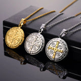 Saint Benedict Medal Photo Locket Necklace - BGCOPPER