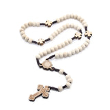 Bgcopper White Handmade Wood Rosary - BGCOPPER