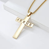 Bgcopper Jesus Name Cross Necklace - BGCOPPER
