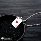 Ace Of Spades Personality Lucky Pendant - BGCOPPER