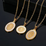 Saint Benedict Medal Nacre Pendant - BGCOPPER