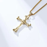 Bone Cross Pendant Necklace - Best Gift for Pet Lovers - BGCOPPER