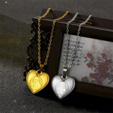 Saint Benedict Medal Heart Necklace - BGCOPPER