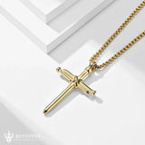 Bgcopper Nails Cross Necklace - New Year Gift - BGCOPPER
