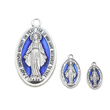 Miraculous Medal Necklace Enamel Jewelry - with free chain - BGCOPPER