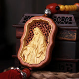 Jesus, the Virgin Mary car pendant, the Lord bless us with a safe trip - BGCOPPER