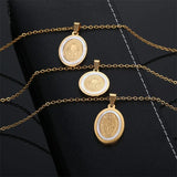 Saint Benedict Medal Nacre Pendant - BGCOPPER