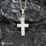 "His Queen, Her King" Couple Cross Necklace - Show Your Love - BGCOPPER