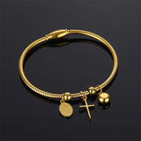 Virgin Mary Cross Bracelet - BGCOPPER