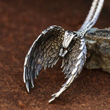 Vintage Stainless Steel Angel Wings Pendant - BGCOPPER