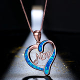 Ocean Heart Mother Necklace - Mother‘s day gift - BGCOPPER