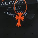 Retro Colorful 20th Anniversary Tokyo Aoyama Limited Colorful Cross Necklace - BGCOPPER