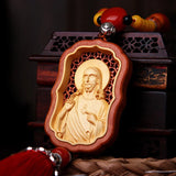 Jesus, the Virgin Mary car pendant, the Lord bless us with a safe trip - BGCOPPER