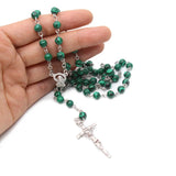 Natural malachite rosary - BGCOPPER