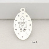 Miraculous Medal Necklace Enamel Jewelry - with free chain - BGCOPPER