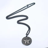 ST.Michael Archangel Wings Round Necklace - BGCOPPER