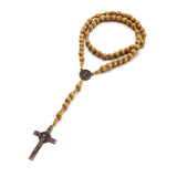 Handmade Christian St. Benedict Cross Rosary - BGCOPPER