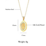 Saint Benedict Medal Nacre Pendant - BGCOPPER