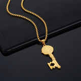 Saint Benedict Medal Key Necklace - Exorcism Amulet - BGCOPPER