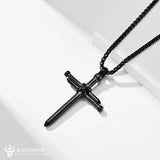 Bgcopper Nails Cross Necklace - New Year Gift - BGCOPPER