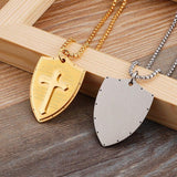 Faith of God Shield Cross Necklace - BGCOPPER
