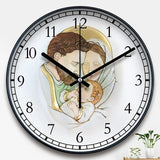 Art Printed Wall Silent Clock - BGCOPPER
