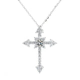 S925 Moissanite 50 Points D Color Cross Necklace-Christmas Gift - BGCOPPER