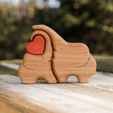 Hand-carved Wooden Cuddling Animals💕-Best gift to your loved one🎁 - BGCOPPER