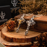 St. Benedict Exorcism Cross Necklace - Bless you and your family - BGCOPPER