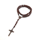 Handmade Christian St. Benedict Cross Rosary - BGCOPPER