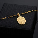 Saint Benedict Medal Nacre Pendant - BGCOPPER