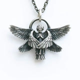 Seraphim Angel Pendant Necklace Angel Wings Amulet - BGCOPPER