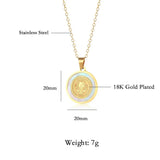 Saint Benedict Medal Nacre Pendant - BGCOPPER