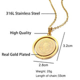 Saint Benedict Medal Rotatable Pendant - BGCOPPER