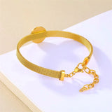 Saint Benedict Medal 18K Gold Plated Bracelet - Adjustable Size - BGCOPPER