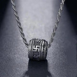 S925 Silver Six-character mantra transfer bead pendant-birthday present - BGCOPPER